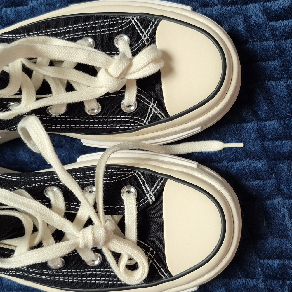 Converse Run Star Legacy CX High Tops In Black Size 6.5M/8W, New In Box - Picture 4 of 14